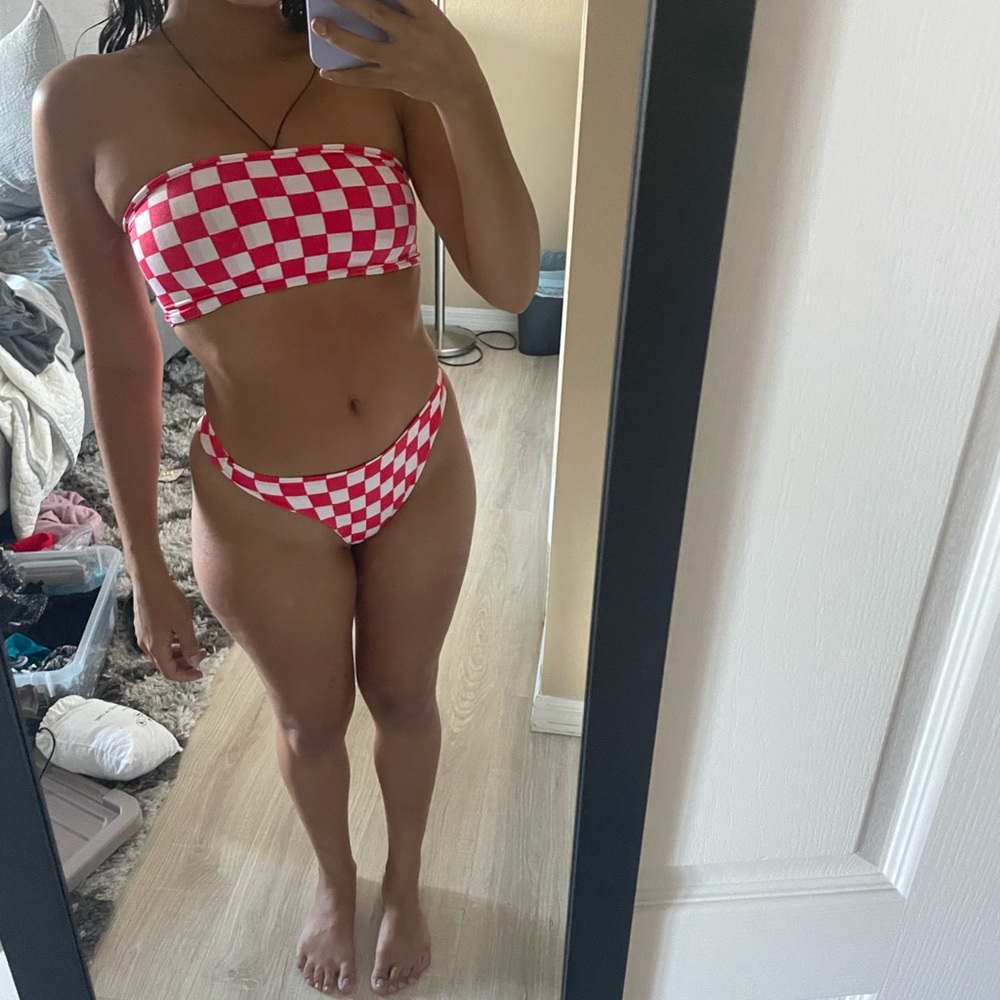 ONE LEFT: Checkered Bikini Set!